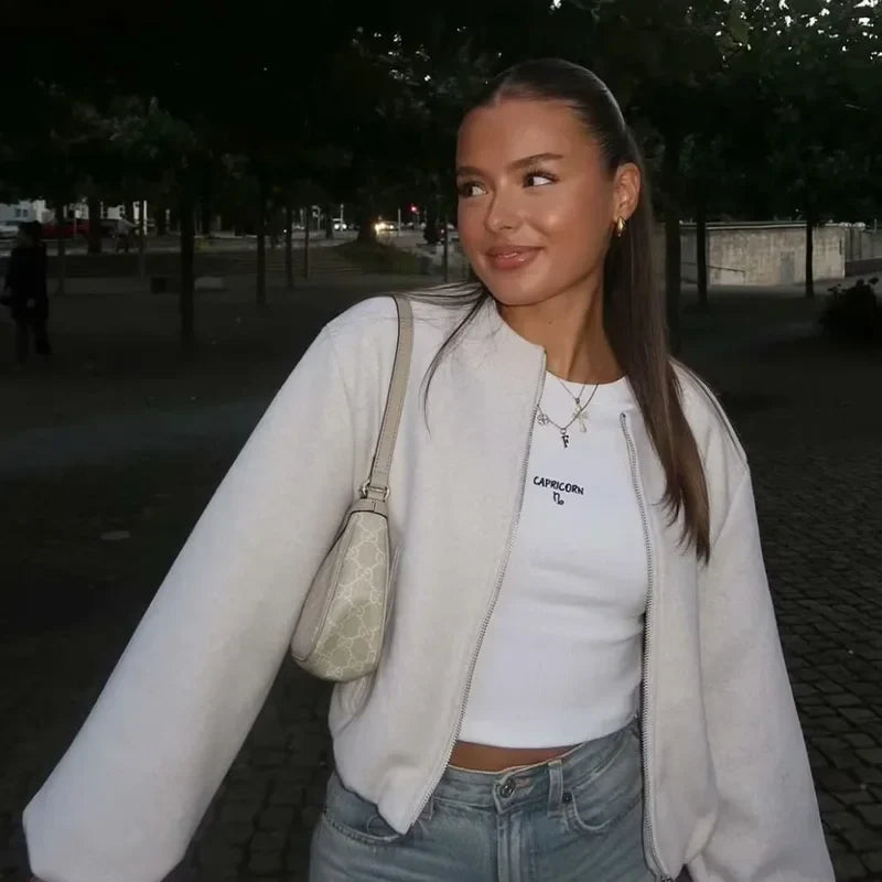 Teresa | Kobieta Luźny Krój Casual Kurtka